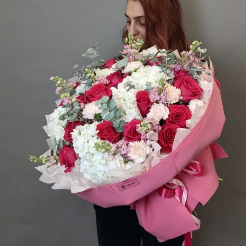 Букет Малиновый щербет